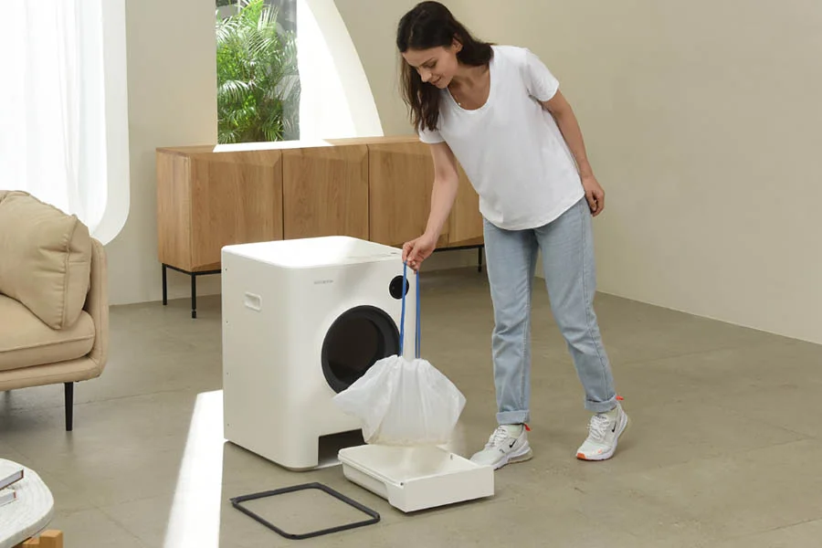 rolling litter box